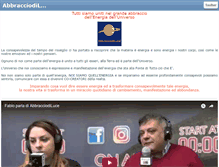 Tablet Screenshot of abbracciodiluce.com